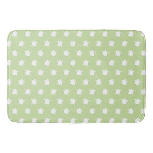 Green Sea Turtle Pattern Bath Mat Badematte (Vorderseite)