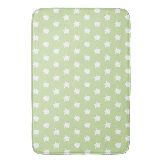 Green Sea Turtle Pattern Bath Mat Badematte (Vorderseite Vertikal)