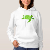 Green Sea Turtle Womens Hoodie (Vorderseite)