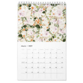 Green Seamless Floral Muster Kalender (Mär 2027)