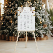 Green Seating Chart | Holly Christmas Shower Poster