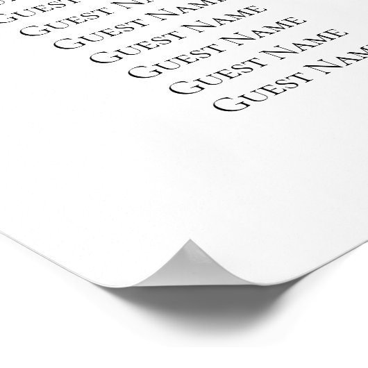 Green Seating Chart | Holly Christmas Shower Poster (Ecke)