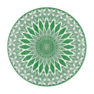 Green Seaweed Tristyns Mandala Schneidebrett