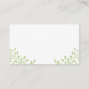 Green Secret Garden Wedding Platzkarten