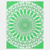 Green Seedling Tristyns Mandala Fleecedecke (Vorderseite)