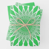 Green Seedling Tristyns Mandala Geschenkpapier Set (Beispiel)
