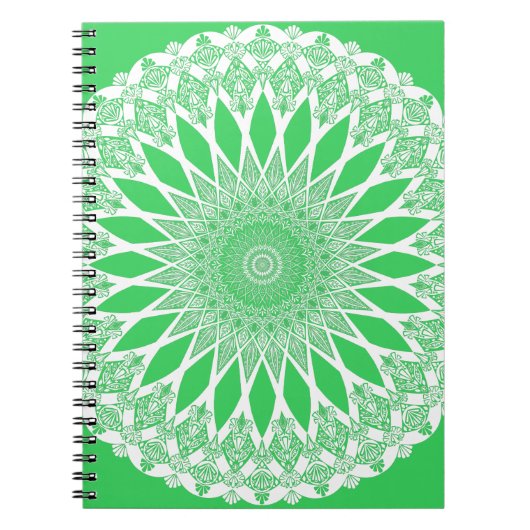 Green Seedling Tristyns Mandala Notizblock (Vorderseite)