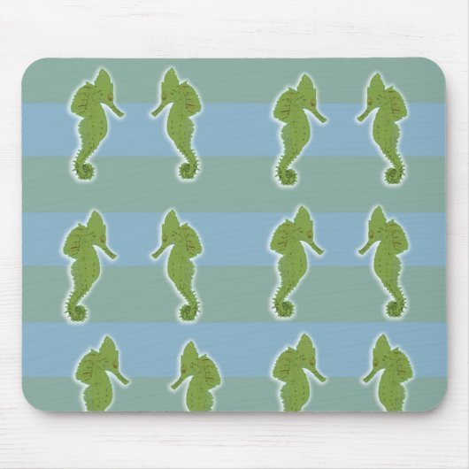 Green Seepferde Mousepad (Vorne)