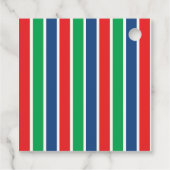 Green Semi Truck Personalisiert Gevor Geschenkkart Geschenkanhänger (Rückseite)