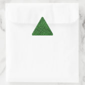 Green Sequin Effect Triangle Aufkleber (Tasche)