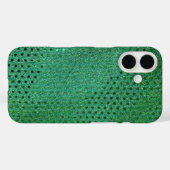 Green Sequin Shimmer Case-Mate iPhone Hülle (Rückseite (Horizontal))