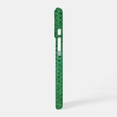 Green Sequin Shimmer iPhone 16 Hülle (Linke Seite)