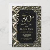 Green Sequins 30. Geburtstags-Party Einladung (Vorderseite)