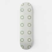 Green Serene Bloom Skateboard (Vorderseite)