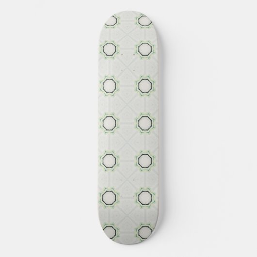 Green Serene Bloom Skateboard (Vorderseite)