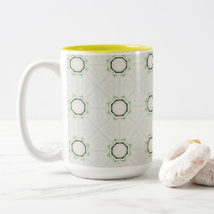 Green Serene Bloom Zweifarbige Tasse