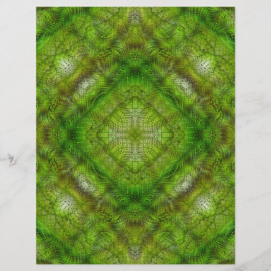 Green Serene Gardens Bulk Scrapbook Paper Pages Flyer (Vorne)