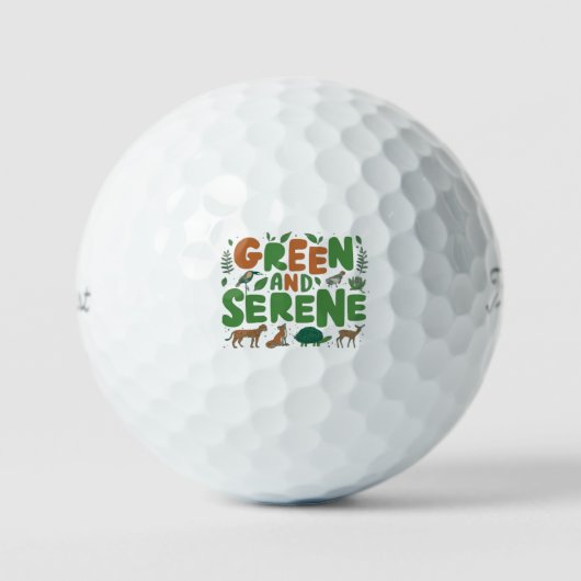 Green Serene Golfball (Vorderseite)