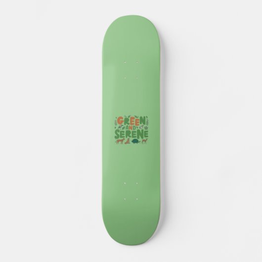 Green Serene Skateboard (Vorderseite)