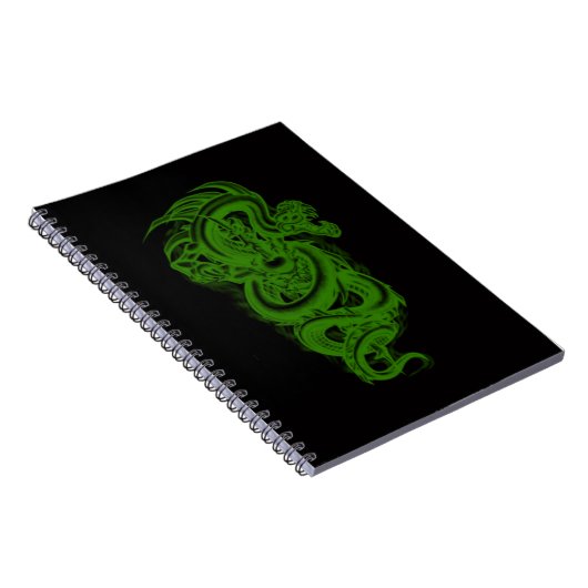 Green Serpent Spiral Notebook Notizblock (Rechte Seite)