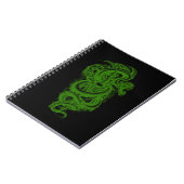 Green Serpent Spiral Notebook Notizblock (Linke Seite)