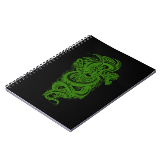 Green Serpent Spiral Notebook Notizblock (Linke Seite)