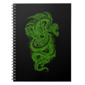 Green Serpent Spiral Notebook Notizblock (Vorderseite)