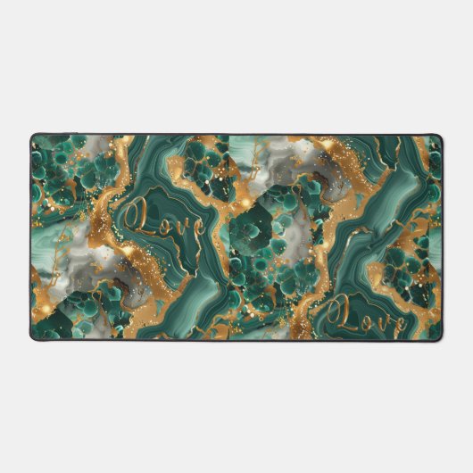 Green Serpentine Desk Mat Schreibtischunterlage (Vorderseite)