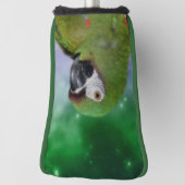 Green Severe Macaw Parrot Bird Art Golf Headcover (Rotieren 90)