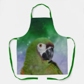 Green Severe Macaw Parrot Bird Art Schürze (Vorderseite)
