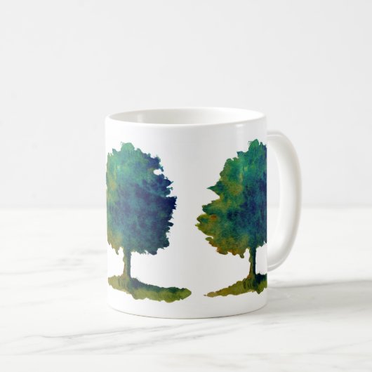 Green Shade Tree Kaffeetasse (VorderseiteRechts)