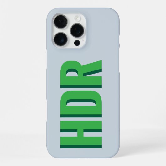 Green Shades Shadow Monogram pattern with Name iPhone Hülle (Rückseite)