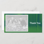 Green Shadows Dankeskarte (Vorne/Hinten)