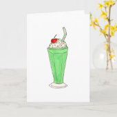 Green Shake Milkshake St. Saint Patrick's Day Karte (Gelbe Blume)
