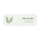 Green Shamrock Bridal Shower Return Address (Vorne)