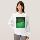 Green Shamrock Clover St Patrick’s Day Luck T-Shirt (Vorne ganz)