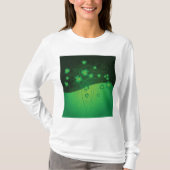 Green Shamrock Clover St Patrick’s Day Luck T-Shirt (Vorderseite)