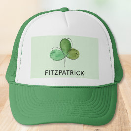 Green Shamrock Irish Heritage Name Truckerkappe