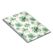 Green Shamrock St. Patrick's Day Notizblock (Rechte Seite)