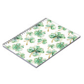 Green Shamrock St. Patrick's Day Notizblock (Linke Seite)
