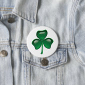 Green Shamrock Three-Leaf Clover Button (Beispiel)