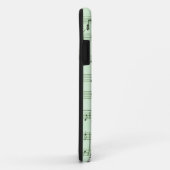 Green Sheet Music Case-Mate iPhone Hülle (Hinten/Rechts)