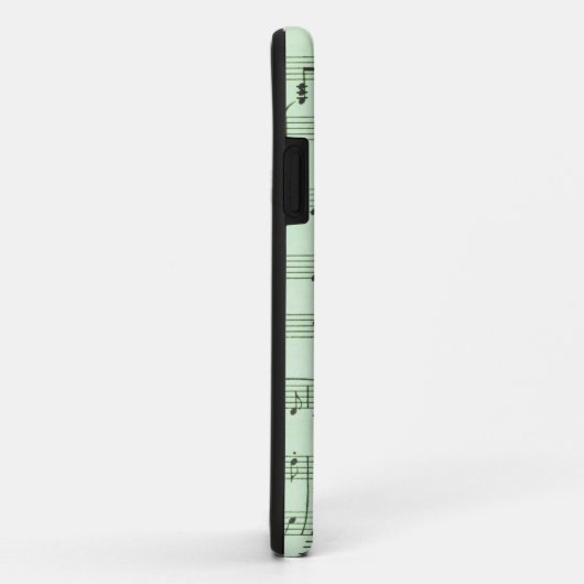 Green Sheet Music Case-Mate iPhone Hülle (Hinten/Rechts)