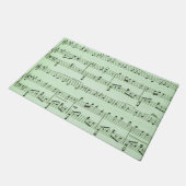Green Sheet Music Fußmatte (Schrägansicht)