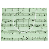 Green Sheet Music Große Geschenktüte (Vorderseite)