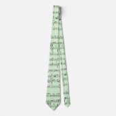 Green Sheet Music Krawatte (Vorderseite)