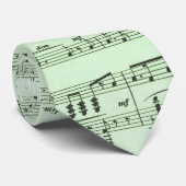 Green Sheet Music Krawatte (Gerollt)