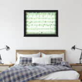 Green Sheet Music Leinwanddruck (Insitu (Schlafzimmer))