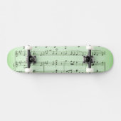Green Sheet Music Skateboard (Horizontal)