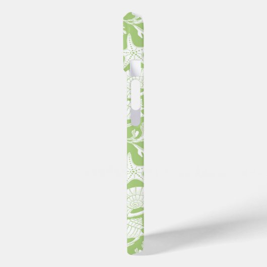 Green Shells Personalized Case-Mate iPhone Hülle (Rückseite / Links)